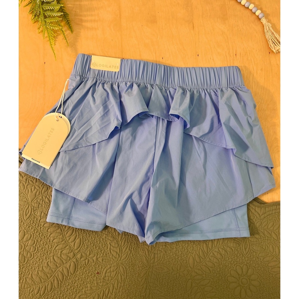 Blogilates Ruffle Athletic Shorts – Size M NWT - Picture 2 of 7